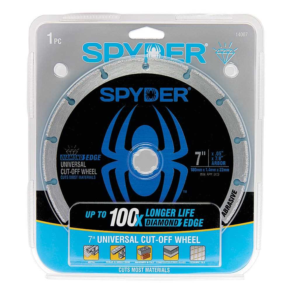 Spyder 14007 Spyder 7-In Diamond Cut-Off Wheel