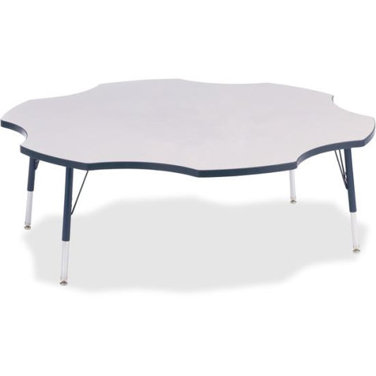 Jonti-Craft JNT6458JCE112 Berries Elementary Height Prism Six-Leaf Table