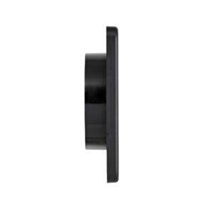 Lambro 1422BL 4 Inch Black Plastic Wall Exhaust Single Flap Dryer Vent