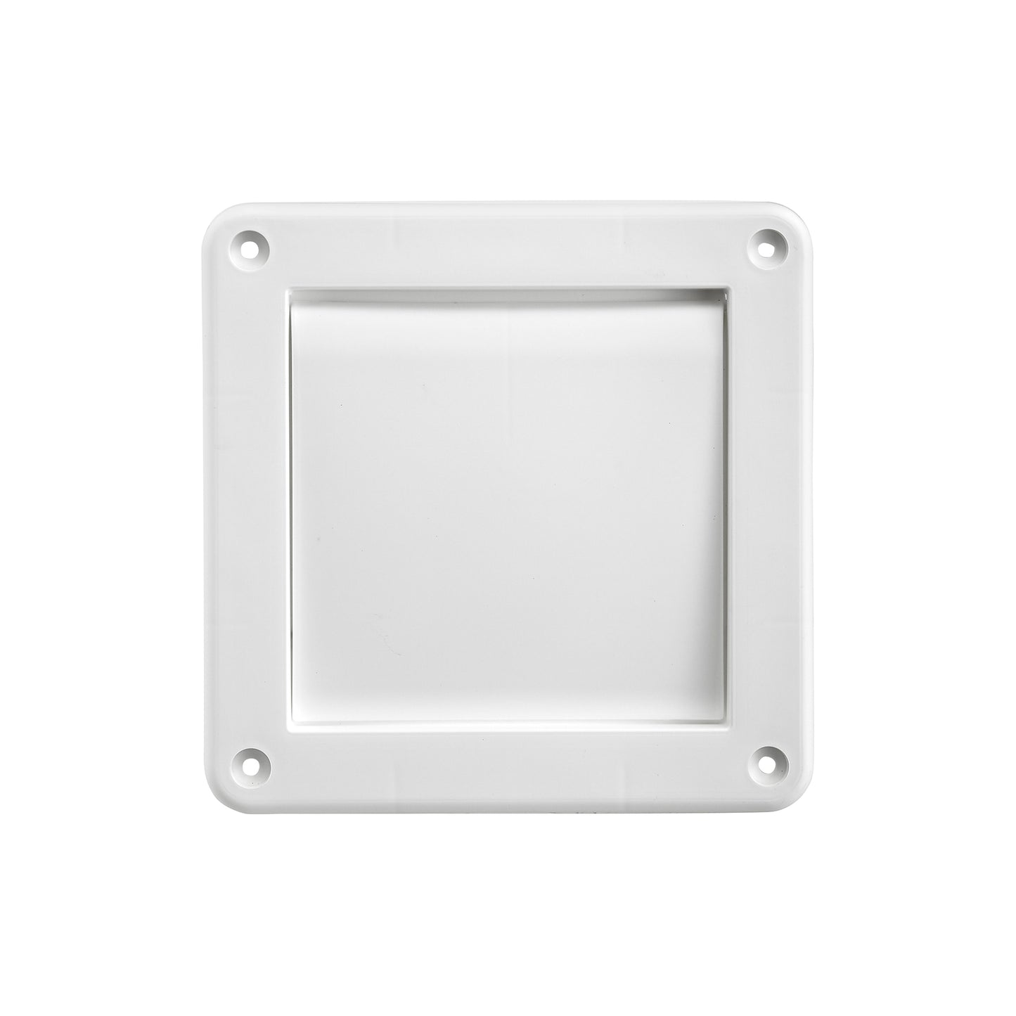 Lambro 1422W 4 Inch White Plastic Wall Exhaust Single Flap Vent