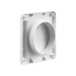 Lambro 1422W-R 4 Inch White Plastic Wall Exhaust Single Flap Vent (Retail)