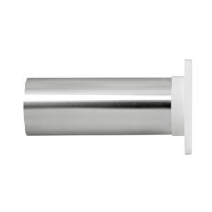 Lambro 1422WTP 4 Inch White Plastic Wall Exhaust Single Flap Vent – 11 Inch Pipe