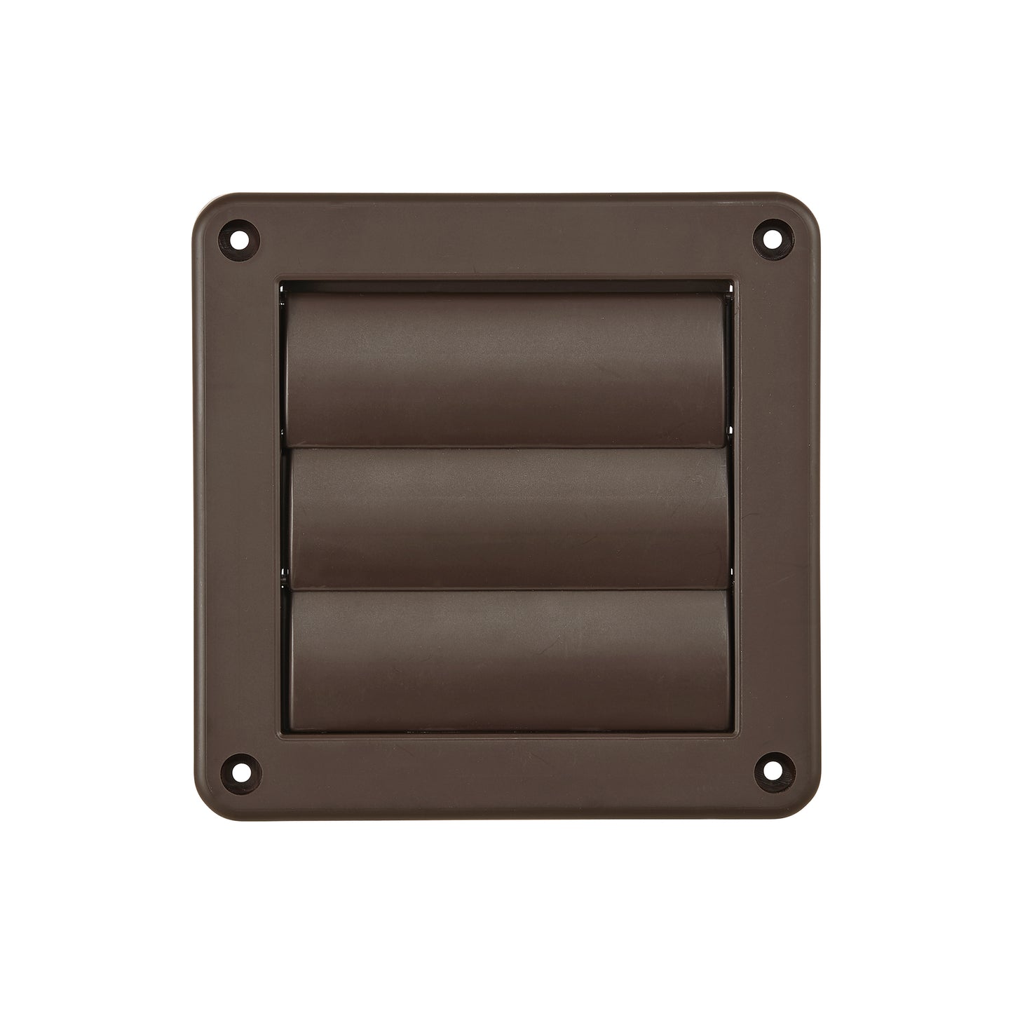 Lambro 2677B-R 4 Inch Brown Plastic Exhaust Wall Louvered Vent (Retail)