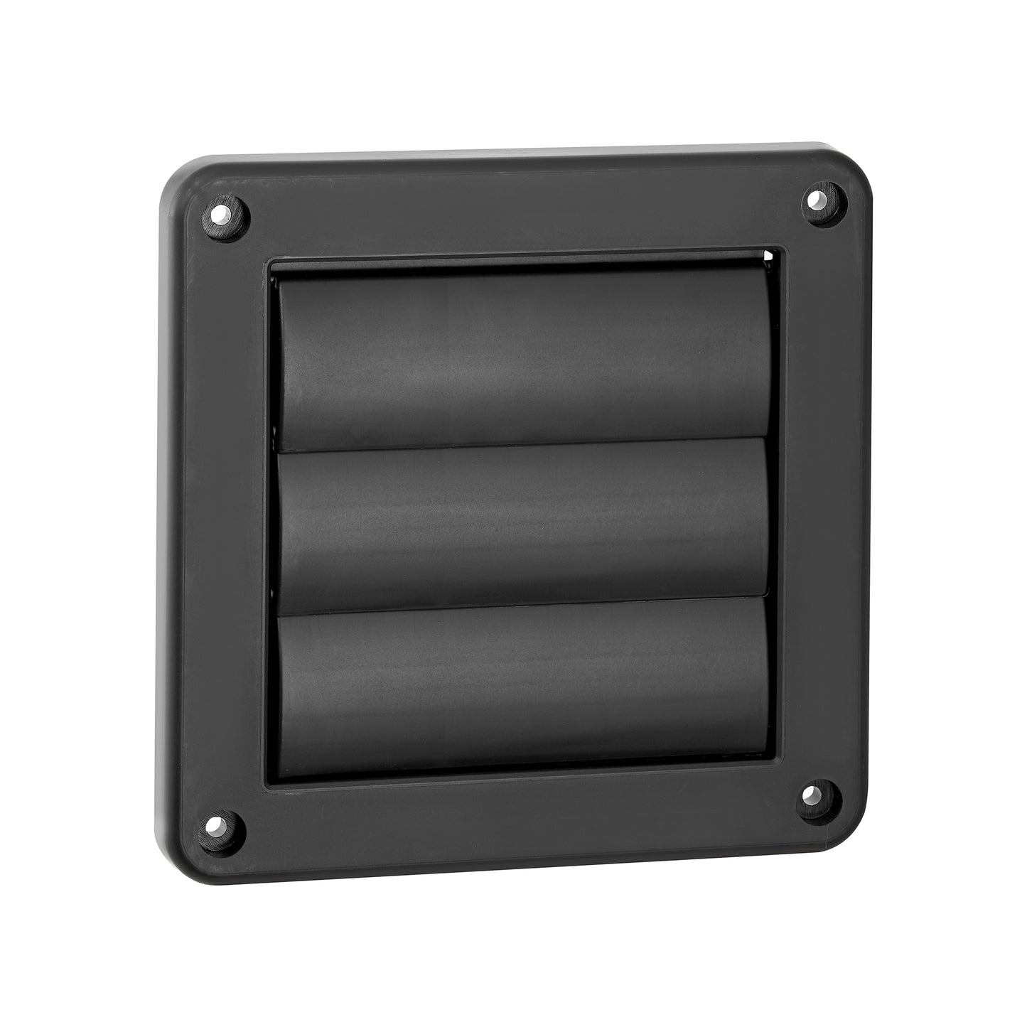 Lambro 1423BL 4 Inch Black Plastic Wall Exhaust Louvered Dryer Vent