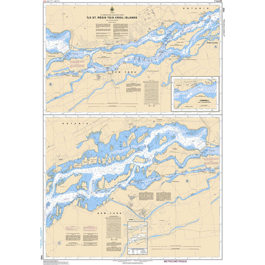 Paradise Clay CAN1433 CHS Chart Île St-Régis to/ Croil Islands