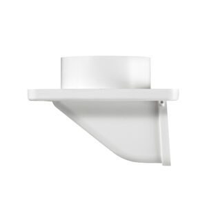 Lambro 143W 4 Inch White Plastic Soffit Exhaust Dryer Vent – Damper