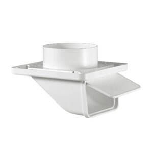 Lambro 143W 4 Inch White Plastic Soffit Exhaust Dryer Vent – Damper