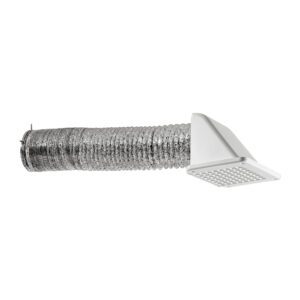 Lambro 144W-K 4 Inch X 8 Foot Bath Fan Exhaust Through The Soffit Recessed Vent Kit (Retail)