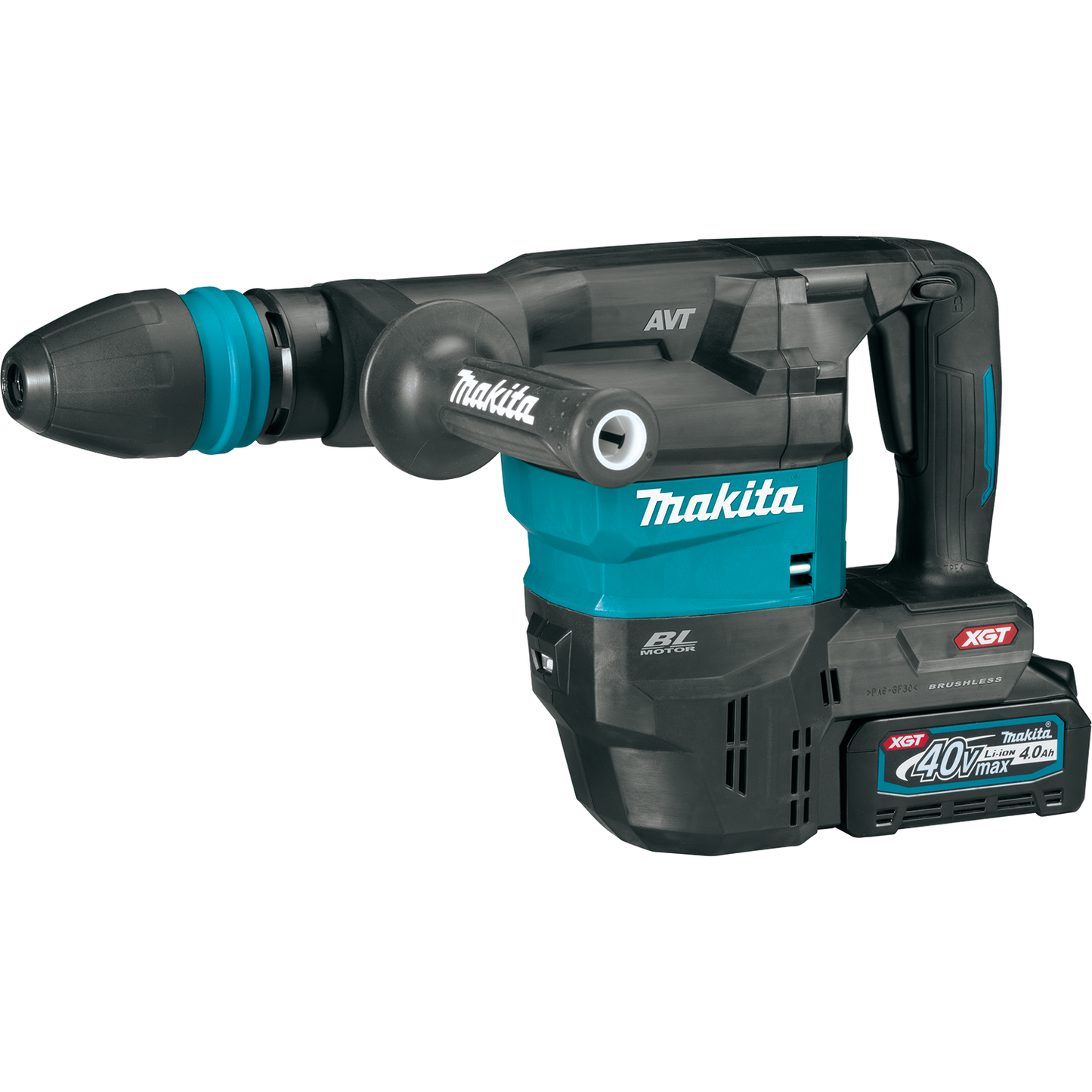 Makita GMH01M1 40V max XGT® Brushless Cordless 15 lb. SDS‘MAX AVT® Demolition Hammer Kit, AWS® Capable (4.0Ah)