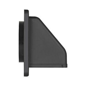 Lambro 1471BL 4 Inch Black Plastic Wall Exhaust Hood Dryer Vent – Damper – Screen