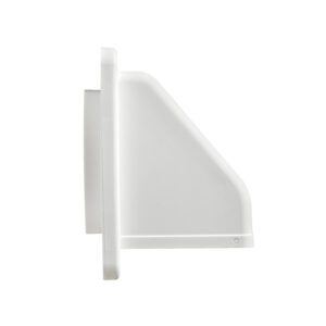 Lambro 1471W 4 Inch White Plastic Wall Exhaust Hood Dryer Vent – Damper – Screen