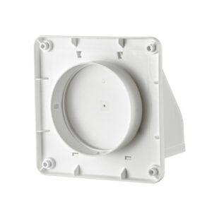 Lambro 1471W-R 4 Inch White Plastic Exhaust Wall Hood Vent (Retail)