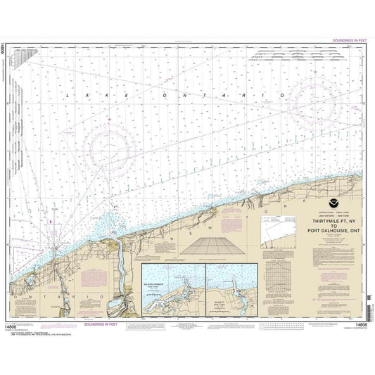 Paradise Clay NO_14806 HISTORICAL NOAA Thirtymile Point: N.Y.: to Port Dalhousie: Ont.