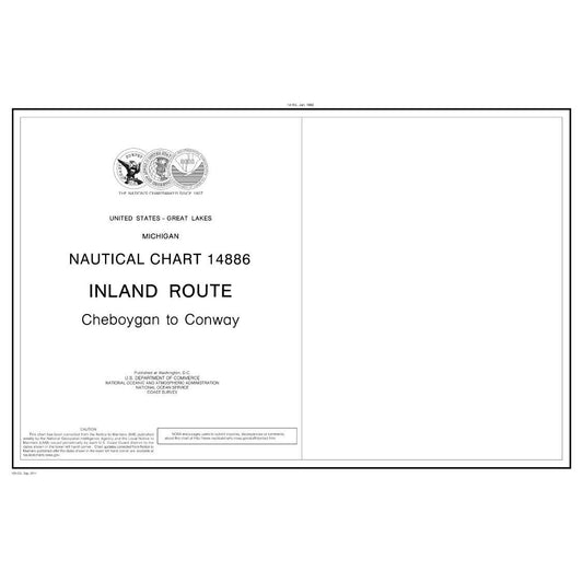 Paradise Clay NO_14886 HISTORICAL NOAA Inland Route, Cheboygan to Conway (14 page booklet)