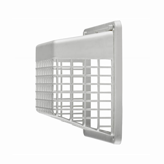 Lambro 1491WG White Plastic Universal Hinged Vent Guard