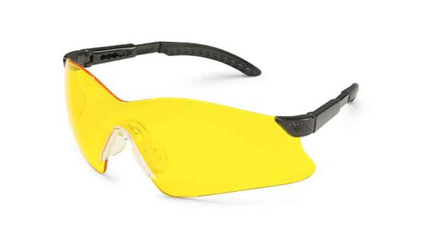 Gateway Safety 14GB75 Hawk Safety Glasses - Feather-Light Frameless Wraparound Eye Protection with Winged Lens Design