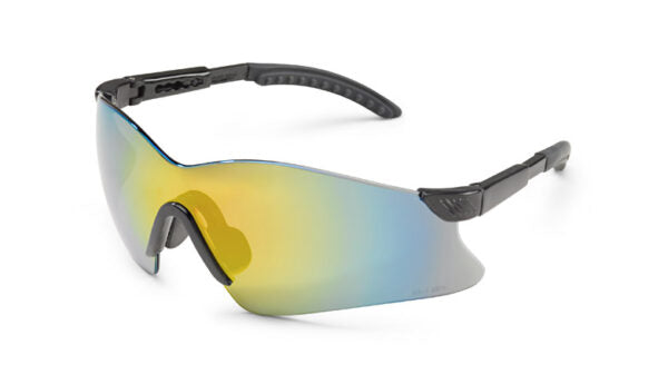 Gateway Safety 14GB7M Hawk Safety Glasses - Feather-Light Frameless Wraparound Eye Protection with Winged Lens Design