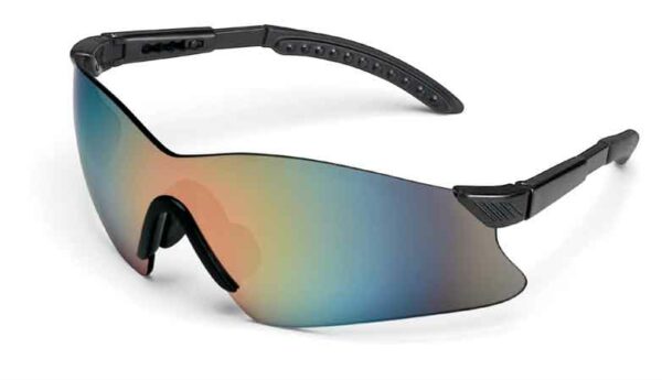 Gateway Safety 14GB1M Hawk Safety Glasses - Feather-Light Frameless Wraparound Eye Protection with Winged Lens Design