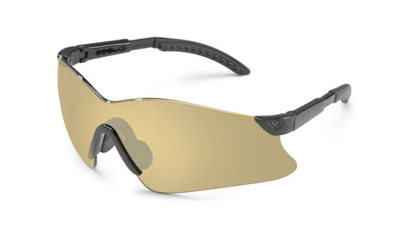 Gateway Safety 14GB6M Hawk Safety Glasses - Feather-Light Frameless Wraparound Eye Protection with Winged Lens Design