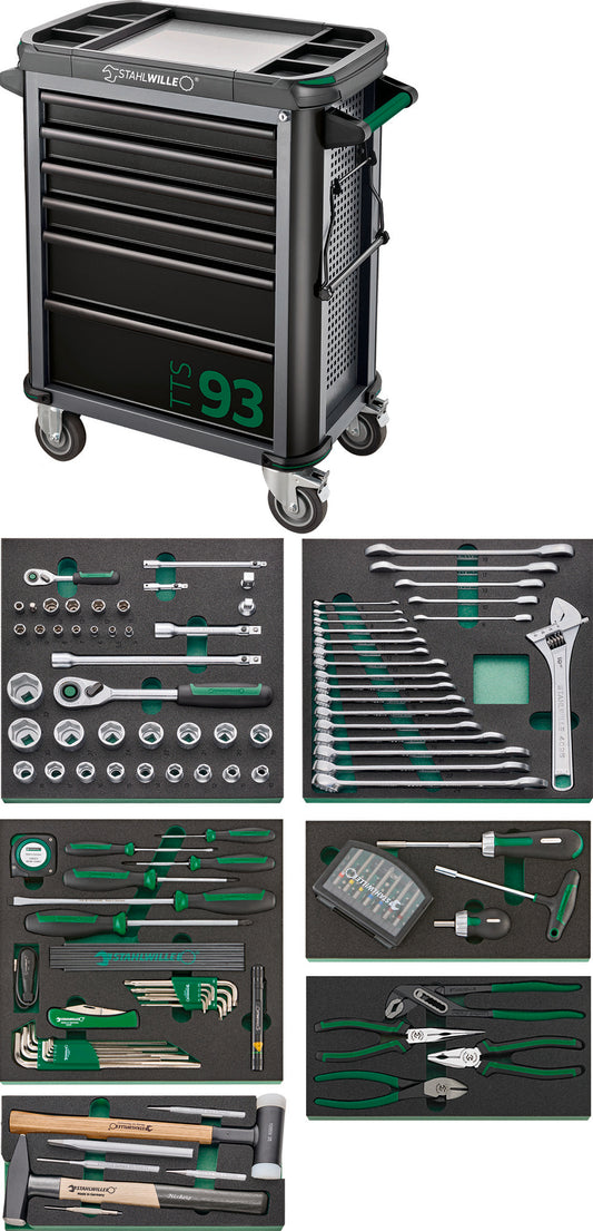 Stahlwille 98830178 93/157QR Assortment Tools With Tool Trolley