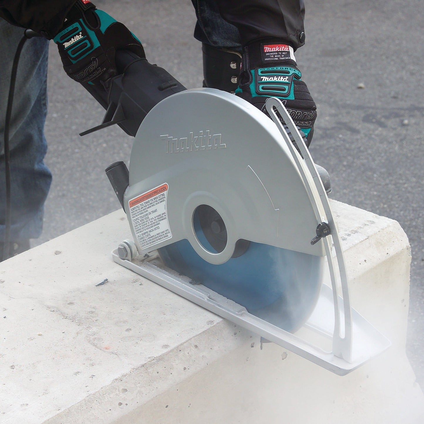 Makita 4114X 14" SJS, Electric Angle Cutter, with 14" Diamond Blade