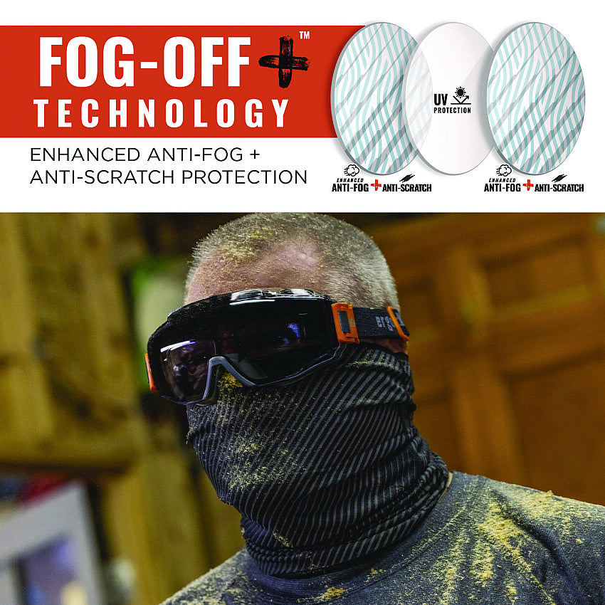 Ergodyne 60305 Skullerz MODI OTG Anti-Scratch & Anti-Fog Safety Goggles Replacement Lens