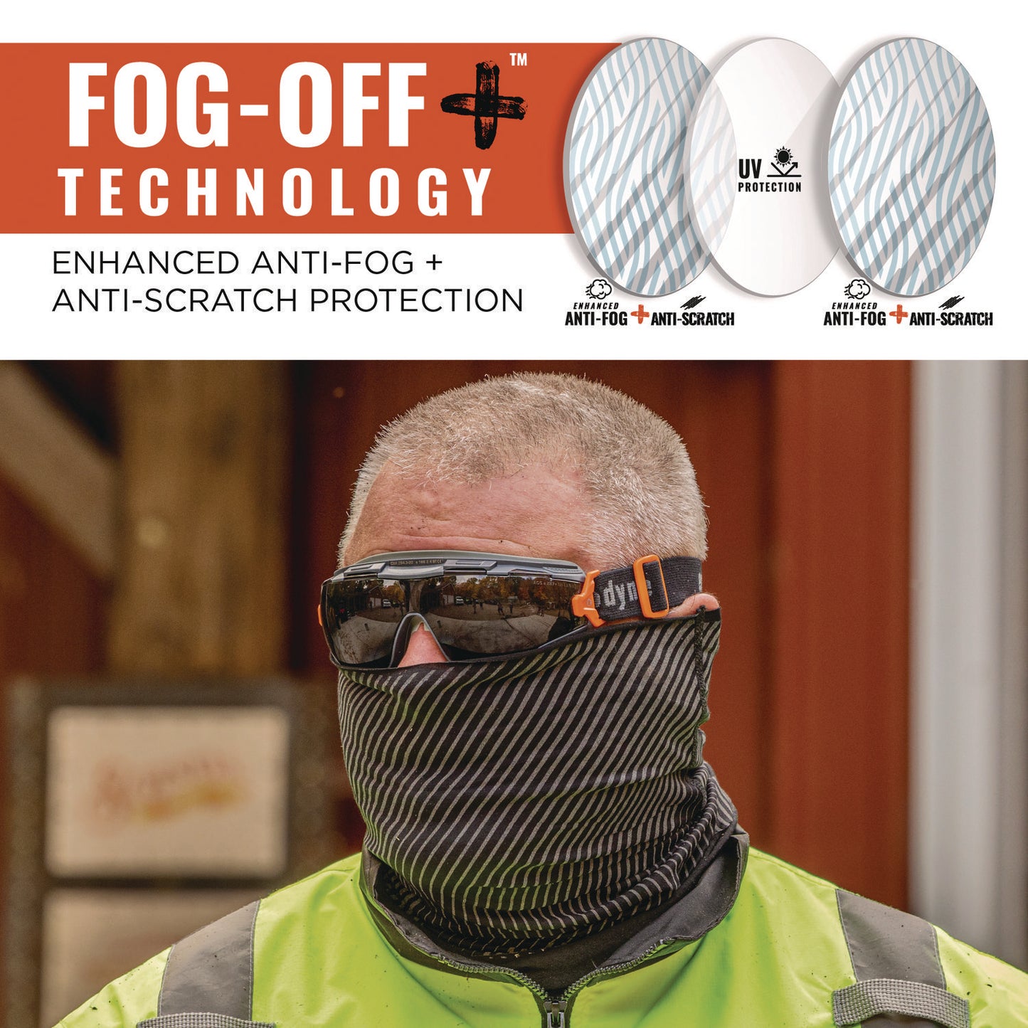 Ergodyne 60307 Skullerz ARKYN Anti-Scratch & Anti-Fog Safety Goggles Replacement Lens