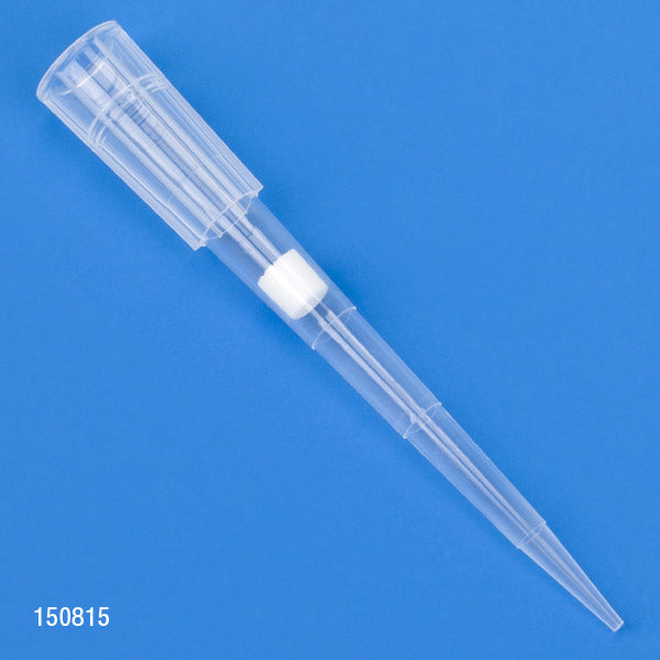 Globe Scientific 150835 Filter Pipette Tip 1 - 1000uL Certified Universal Low Retention Graduated Natural 84mm Extended Length STERILE 96/Rack 6 Racks/Box