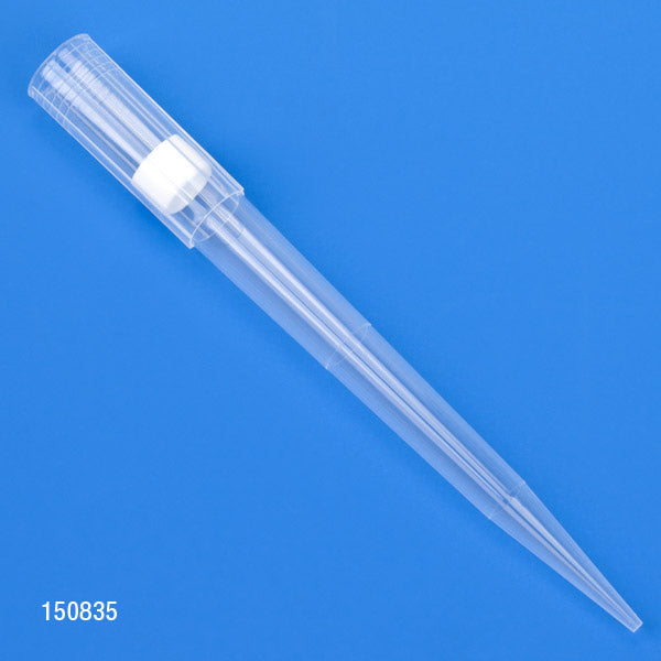 Globe Scientific 150835 Filter Pipette Tip 1 - 1000uL Certified Universal Low Retention Graduated Natural 84mm Extended Length STERILE 96/Rack 6 Racks/Box