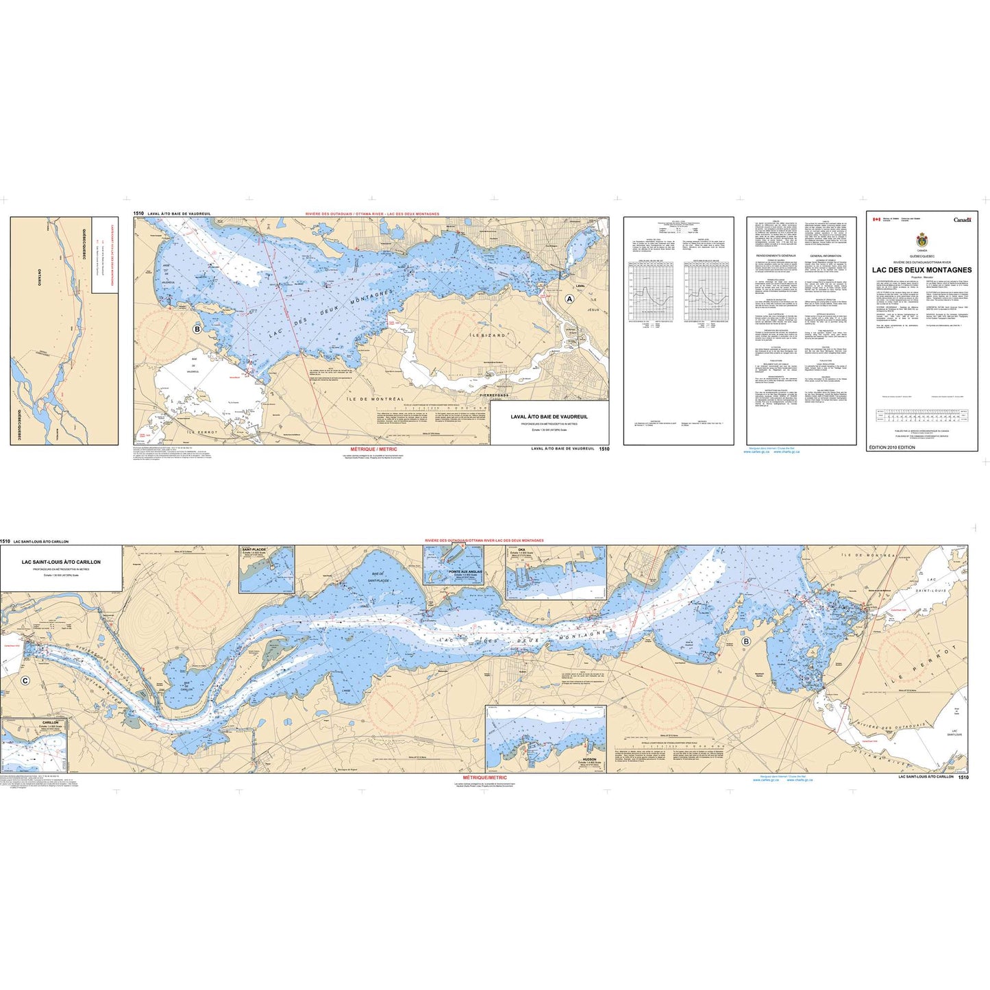 Paradise Clay CAN1510 CHS Chart Lac des Deux Montagnes