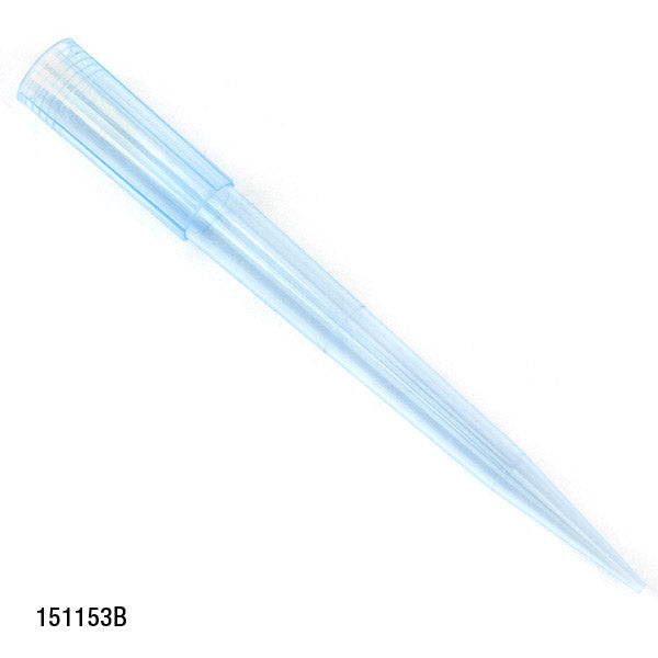 Globe Scientific 151153BR-96 Pipette Tip 100 - 1250uL Certified Universal Graduated Blue 84mm Extended Length 96/Rack 6 Racks/Box