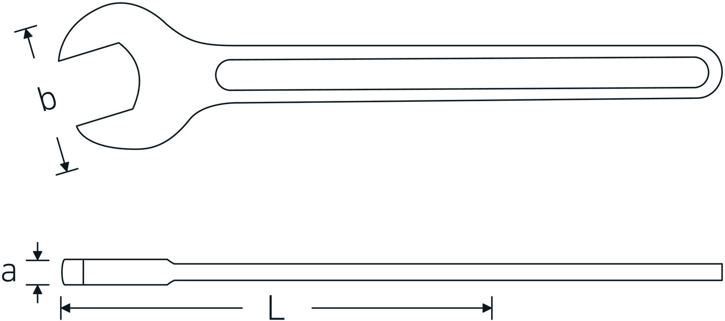 Stahlwille 40041000 4004 100 EINMAULSCHLUESSEL Open-Ended Wrench