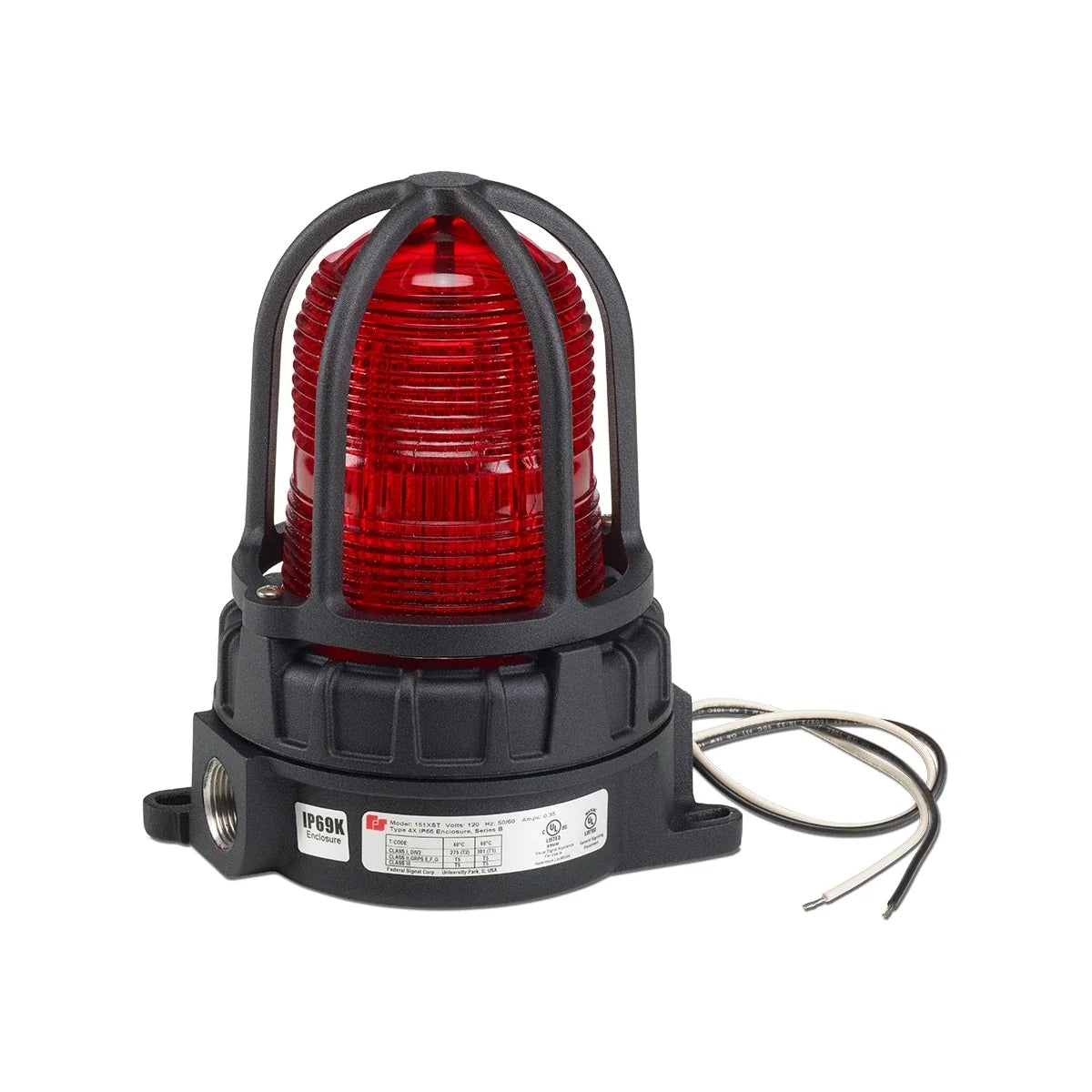 Federal Signal 151XST-S240R Hazardous Location Strobe Lights, Red