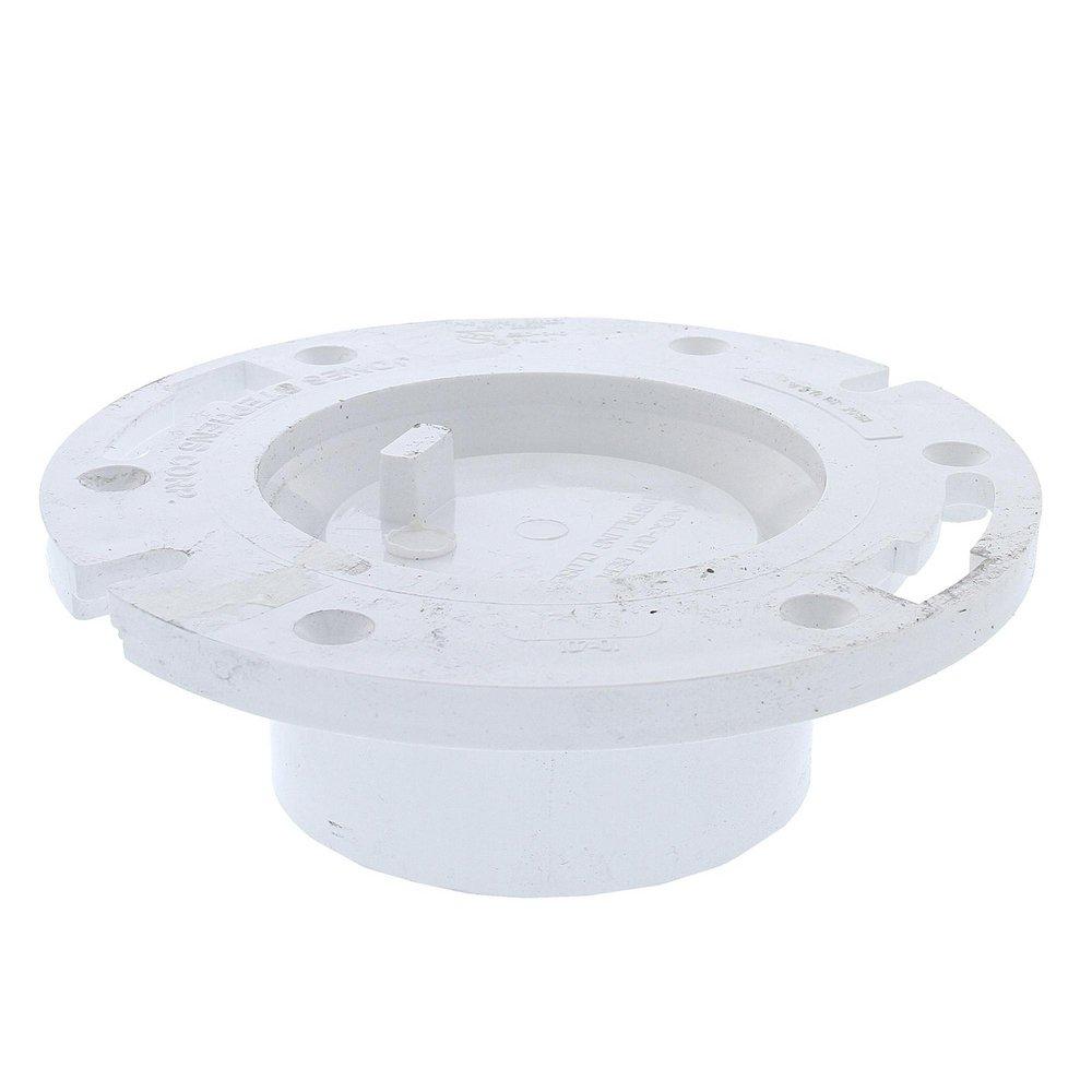Jones Stephens C50340 3" x 4" PVC Closet Flange with Knockout