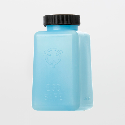 SOS Cleanroom 6 oz. ESD-Safe Square Bottle with Lid