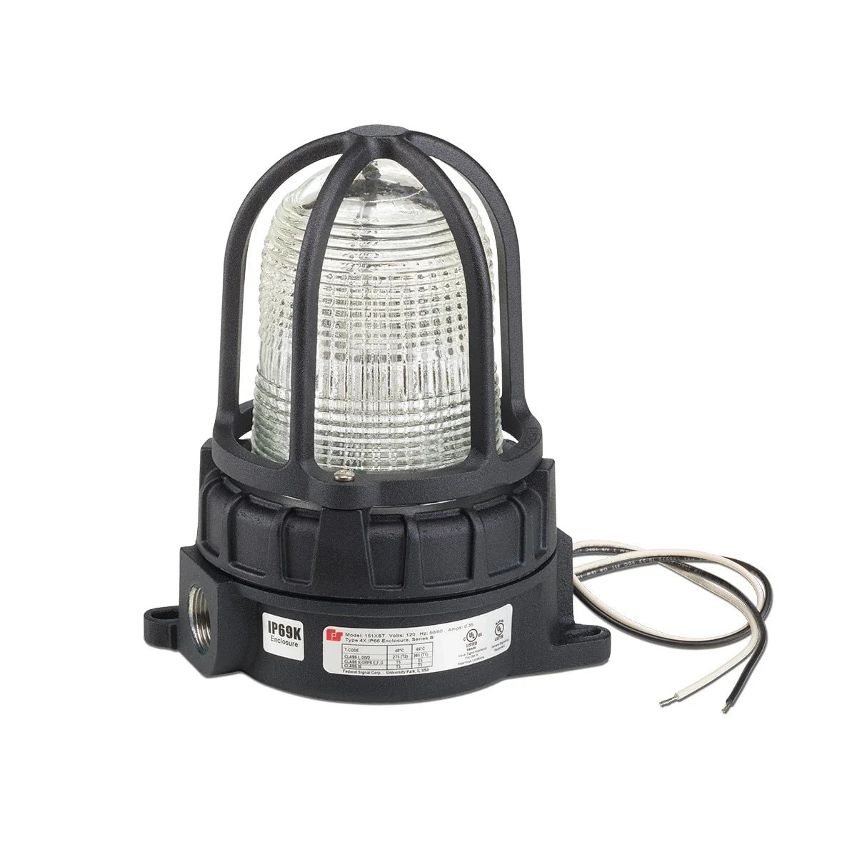 Federal Signal 154XST-S12-24C Hazardous Location Supervised Warning Lights, Clear