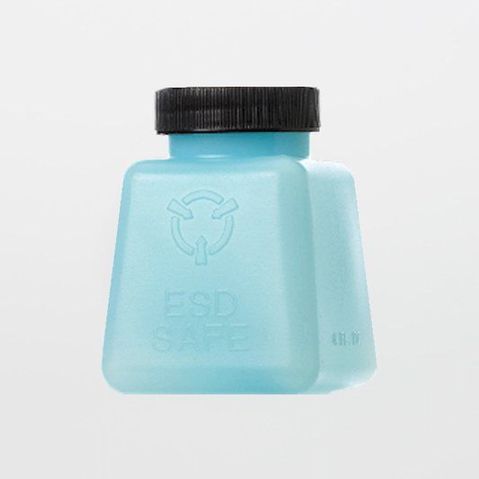 SOS Cleanroom 4 oz. ESD-Safe Square Bottle with Lid