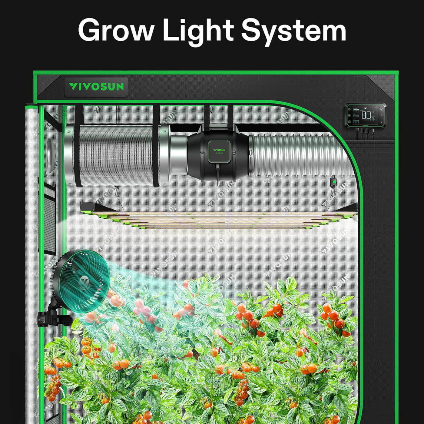 Vivosun VSFD6500 Full Spectrum LED Grow Light Bar 650W, Detachable Design with 6 Dimming Option, 5 x 5 Ft. Coverage