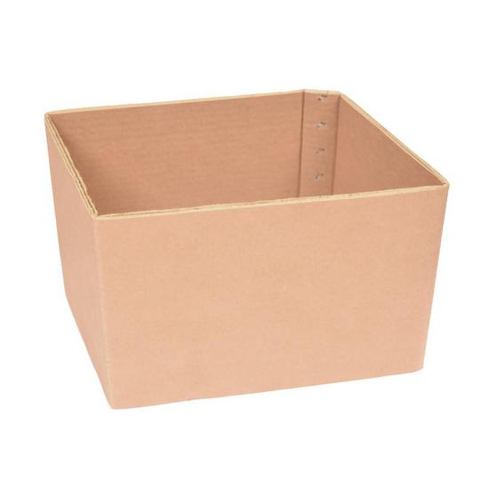 Jones Stephens T40003 12" L x 8" W x 8-1/2" D Cardboard Tub Box, Wax Coated