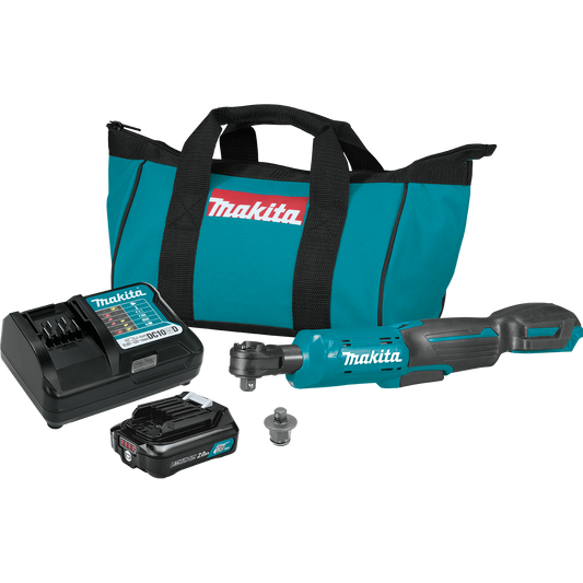 Makita RW01R1 12V max CXT® Lithium‘Ion Cordless 3/8" / 1/4" Sq. Drive Ratchet Kit (2.0Ah)