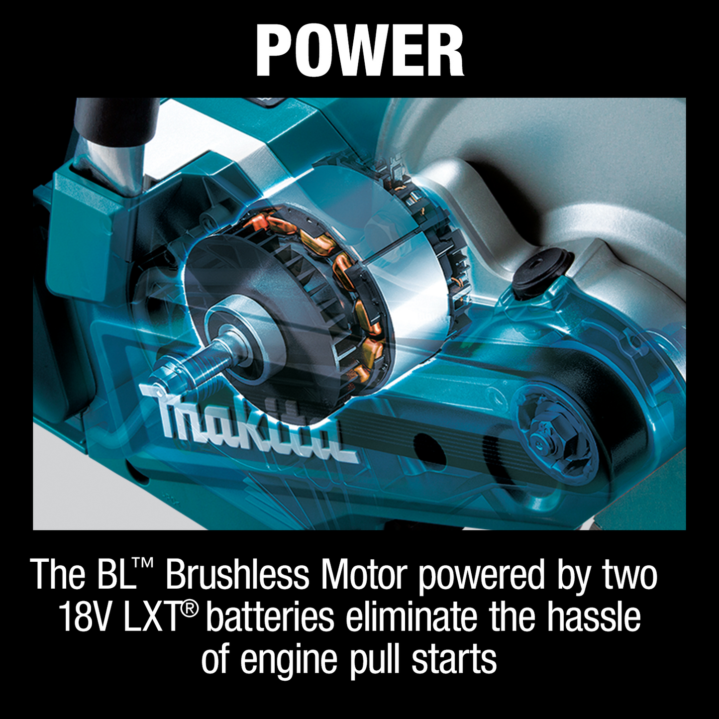 Makita XEC01PT1 36V (18V X2) LXT® Brushless 9" Power Cutter Kit, with AFT®, Electric Brake, 4 Batteries (5.0 Ah)