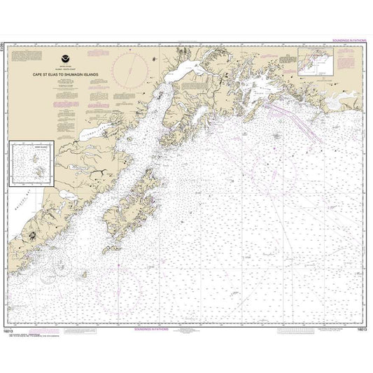 Paradise Clay NO_16013 HISTORICAL NOAA Cape St. Elias to Shumagin Islands;Semidi Islands