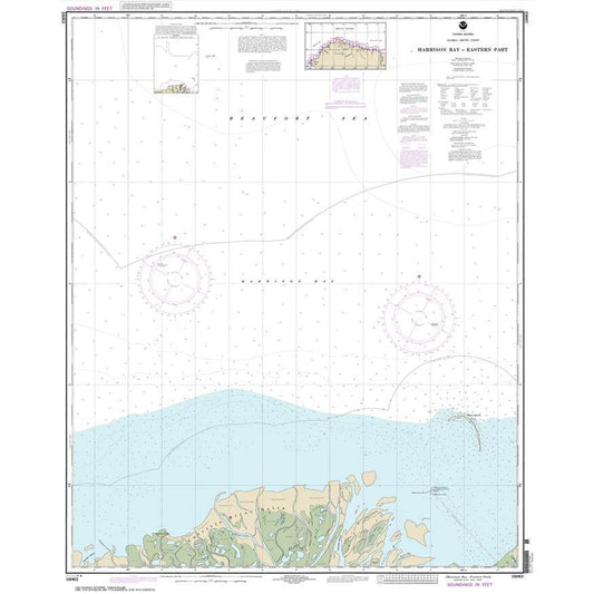 Paradise Clay NO_16063 HISTORICAL NOAA Chart Harrison Bay-eastern part