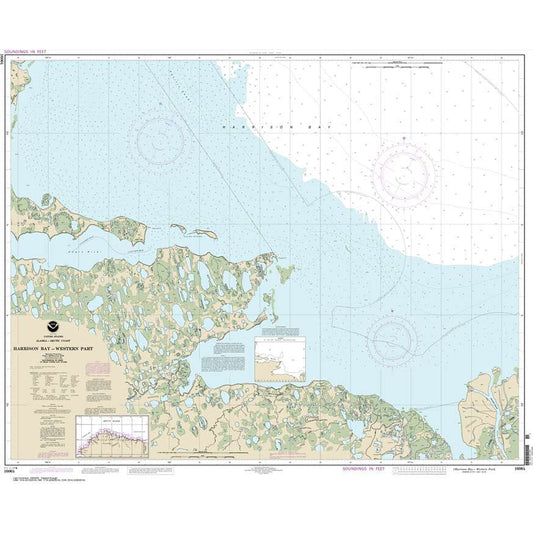 Paradise Clay NO_16064 HISTORICAL NOAA Chart Harrison Bay-western part