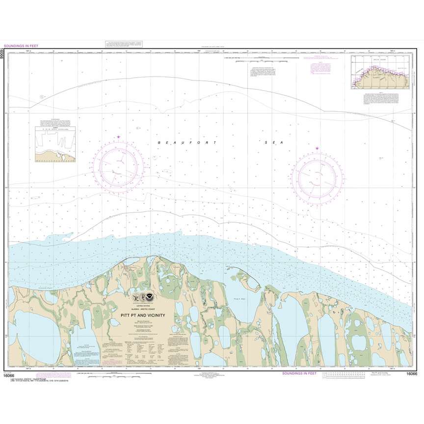 Paradise Clay NO_16066 HISTORICAL NOAA Chart Pitt Pt. and vicinity