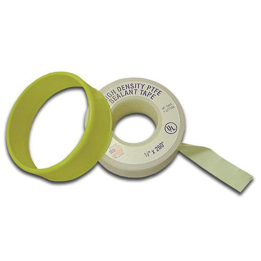 Jones Stephens T19222 1/2" x 260" PTFE Yellow Gas Line Thread Seal Tape