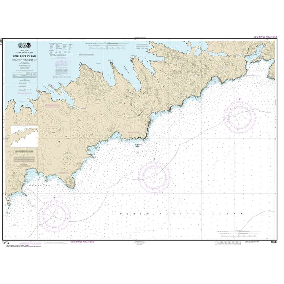 Paradise Clay NO_16514 HISTORICAL NOAA Chart Kulikak Bay and Surveyor Bay