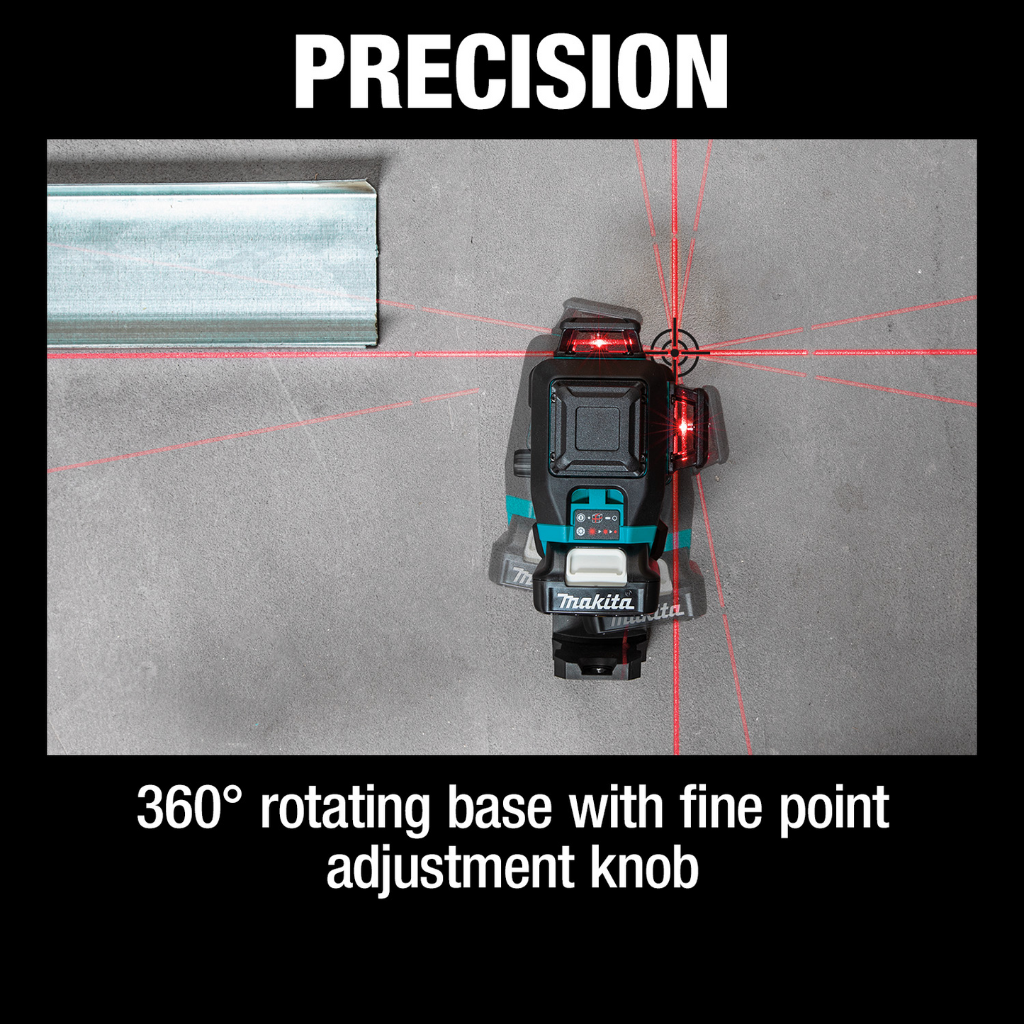 Makita SK700DNAJ 12V max CXT® Lithium‘Ion Cordless Self‘Leveling 360° 3‘Plane Red Laser Kit (2.0Ah)