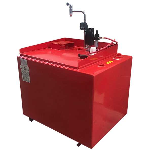 American Lube 165DW-R33D 165-Gallon Double-Wall Bench Tank Package