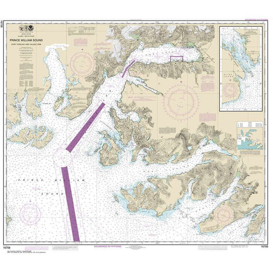 Paradise Clay NO_16708 HISTORICAL NOAA Prince William Sound-Port Fidalgo and Valdez Arm;Tatitlek Narrows